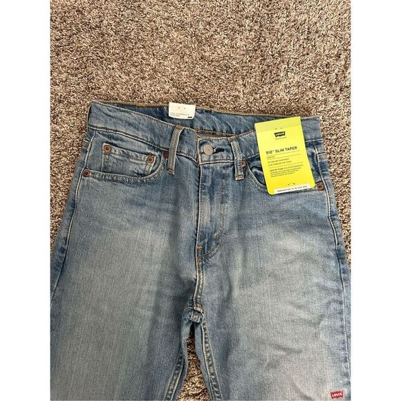 NWT Levi’s 512 Slim Taper Flex Jeans Light Wash Denim Men’s 28X30 performance - Picture 6 of 8